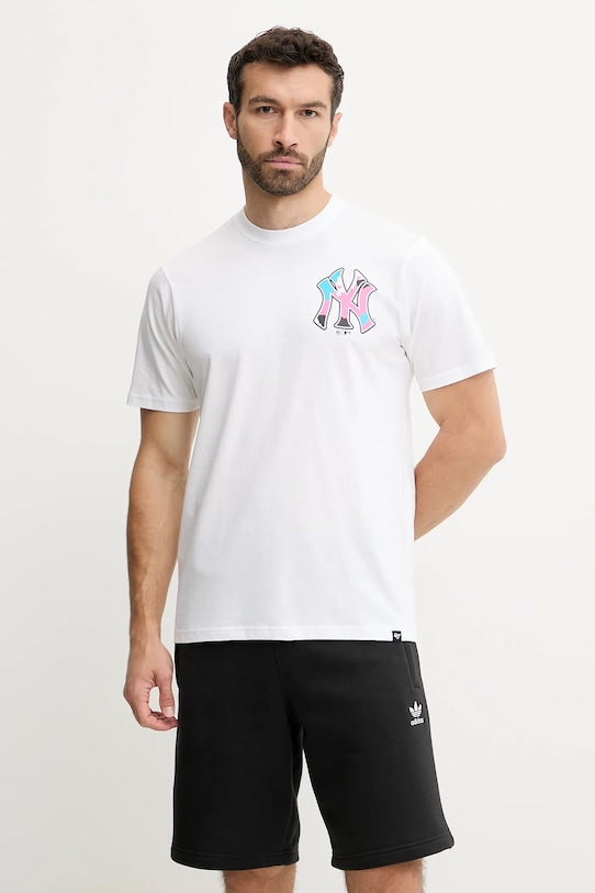 Футболка хлопковая MLB New York Yankees 47 Brand, белый 
Футболка хлопковая MLB New York Yankees 47 Brand, белый