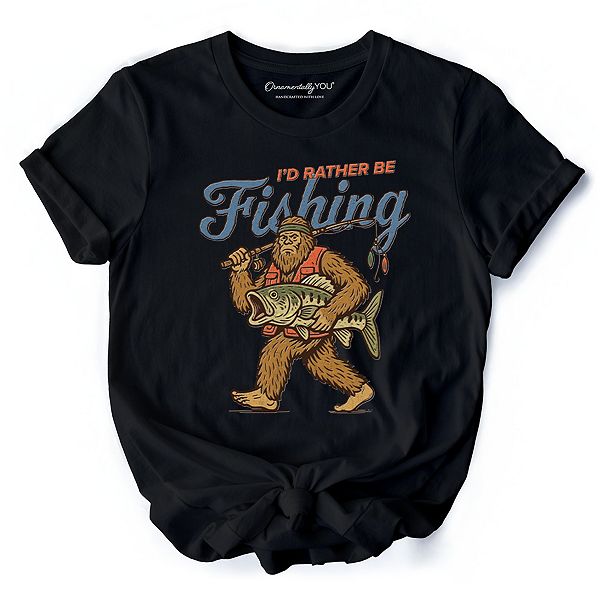 Футболка I’D rather be fishing bigfoot с забавным принтом сасквоч-рыбака Ornamentallyyou, Black
Футболка I’D rather be fishing bigfoot с забавным принтом сасквоч-рыбака Ornamentallyyou, Black