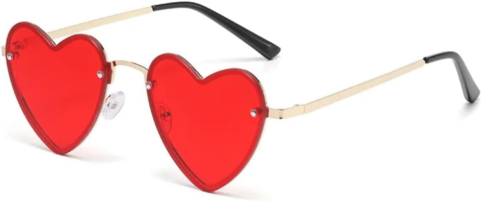 Солнцезащитные очки с защитой UV400 | Без оправы, металлические линзы в форме сердца с градиентом | Для женщин и мужчин, для занятий спортом на открытом воздухе и вождения DSVIGF, Gold-red
Солнцезащитные очки с защитой UV400 | Без оправы, металлические линзы в форме сердца с градиентом | Для женщин и мужчин, для занятий спортом на открытом воздухе и вождения DSVIGF, Gold-red
