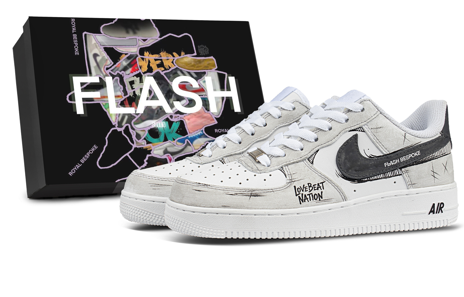 Nike Кроссовки Air Force 1 Flash Order, в коробке, низкие, для скейтбординга, унисекс, серый с белыми элементами
Nike Кроссовки Air Force 1 Flash Order, в коробке, низкие, для скейтбординга, унисекс, серый с белыми элементами