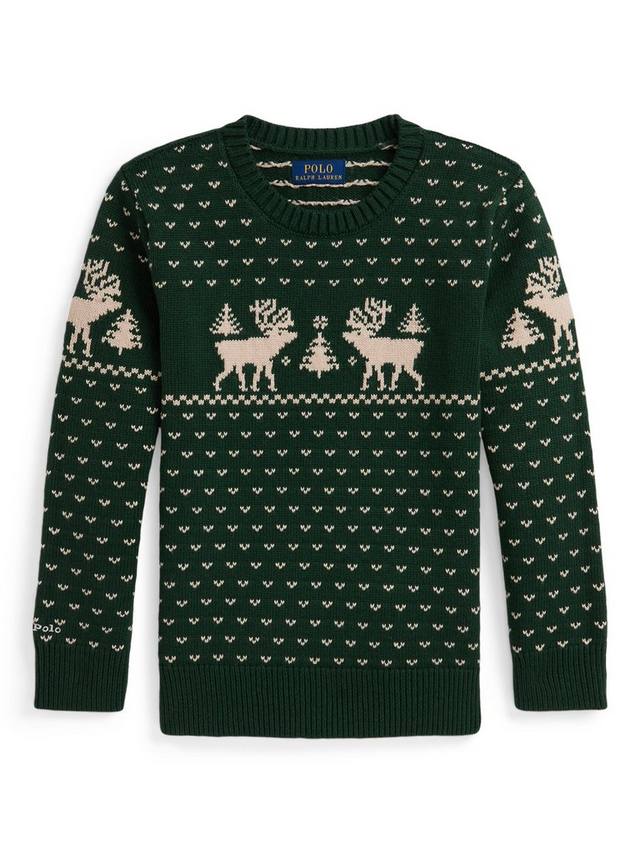 Детский рождественский свитер Fair Isle из шерстяной смеси Ralph Lauren, Green Combo
Детский рождественский свитер Fair Isle из шерстяной смеси Ralph Lauren, Green Combo