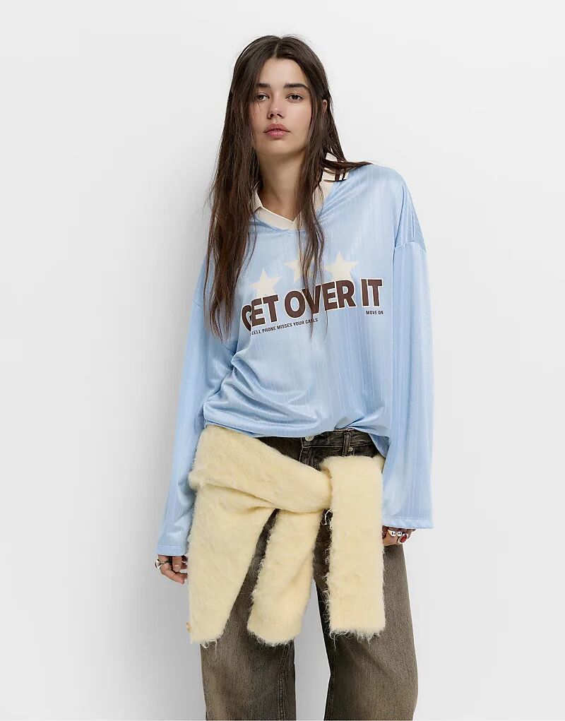 Футболка Pull&Bear Football star, средне-синяя
Футболка Pull&Bear Football star, средне-синяя