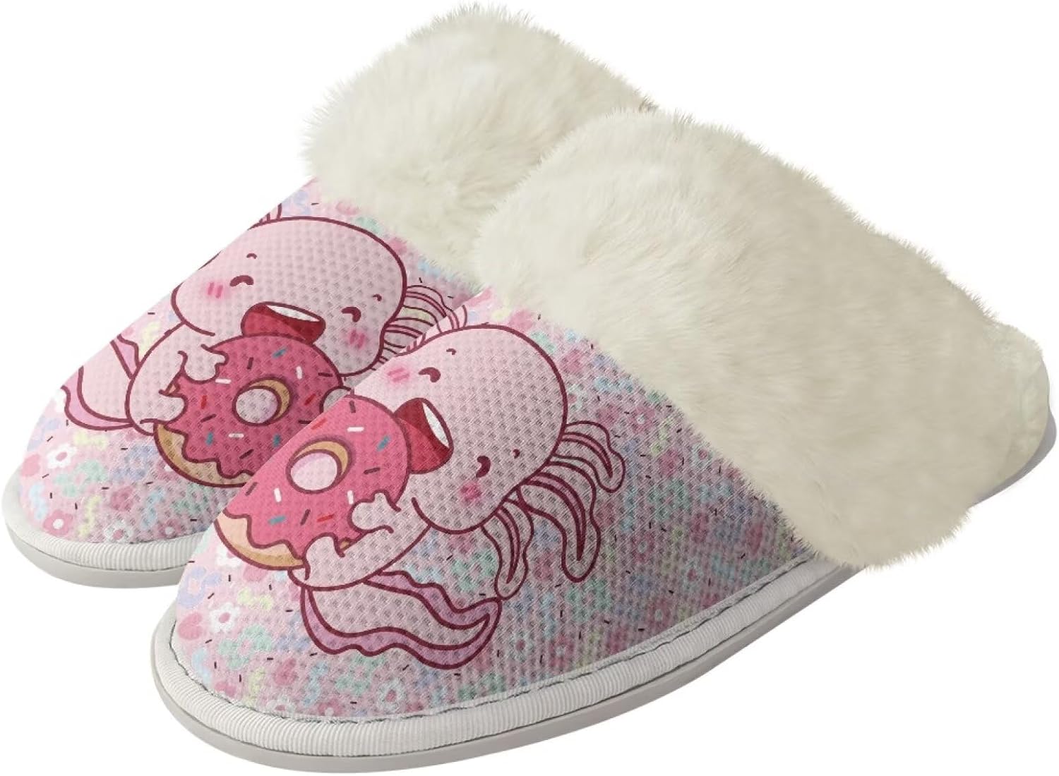 Женские домашние уютные тапочки без шнурков, мягкие пушистые домашние тапочки, унисекс, бесшумные, с нескользящей резиновой подошвой, для спа-процедур и ванны Watdotory, Doughnut Axolotl
Женские домашние уютные тапочки без шнурков, мягкие пушистые домашние тапочки, унисекс, бесшумные, с нескользящей резиновой подошвой, для спа-процедур и ванны Watdotory, Doughnut Axolotl