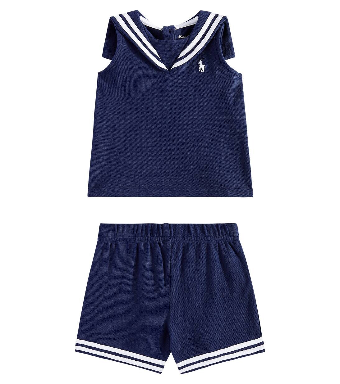 Комплект из детской хлопковой футболки и шорт Polo Ralph Lauren Kids, цвет refined navy
Комплект из детской хлопковой футболки и шорт Polo Ralph Lauren Kids, цвет refined navy