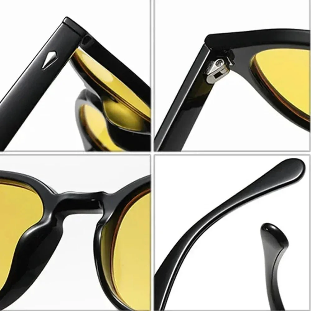 Ретро круглые солнцезащитные очки для женщин, модные очки с заклепками, мужские солнцезащитные очки в стиле панк с леопардовым принтом GHVWYX, Black Yellow
Ретро круглые солнцезащитные очки для женщин, модные очки с заклепками, мужские солнцезащитные очки в стиле панк с леопардовым принтом GHVWYX, Black Yellow