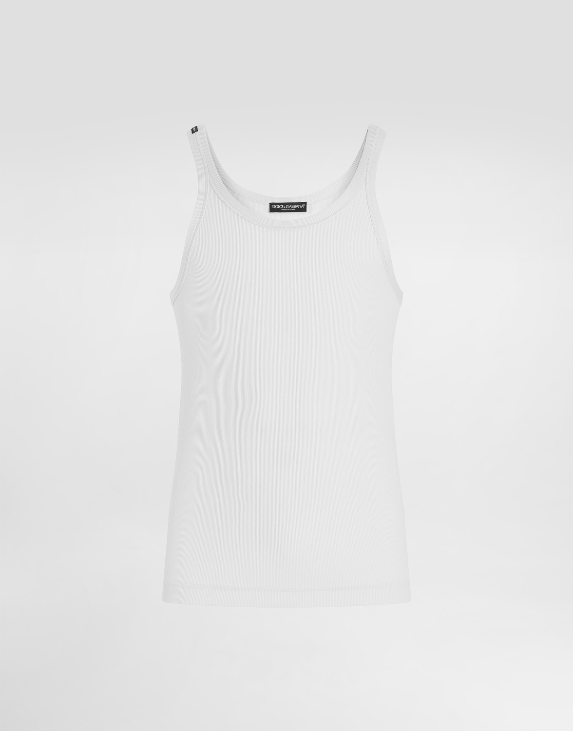 Хлопковая майка в рубчик DOLCE & GABBANA, серый
Хлопковая майка в рубчик DOLCE & GABBANA, серый