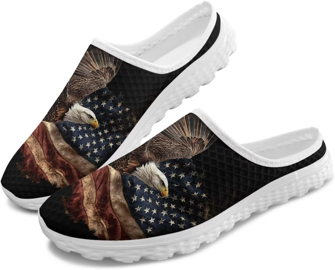 Полуботинки-тапочки, повседневные спортивные туфли без шнурков, прогулочные мюли с противоскользящей подошвой для дома и улицы, женские Tomeusey, Usa Flag Eagle
Полуботинки-тапочки, повседневные спортивные туфли без шнурков, прогулочные мюли с противоскользящей подошвой для дома и улицы, женские Tomeusey, Usa Flag Eagle