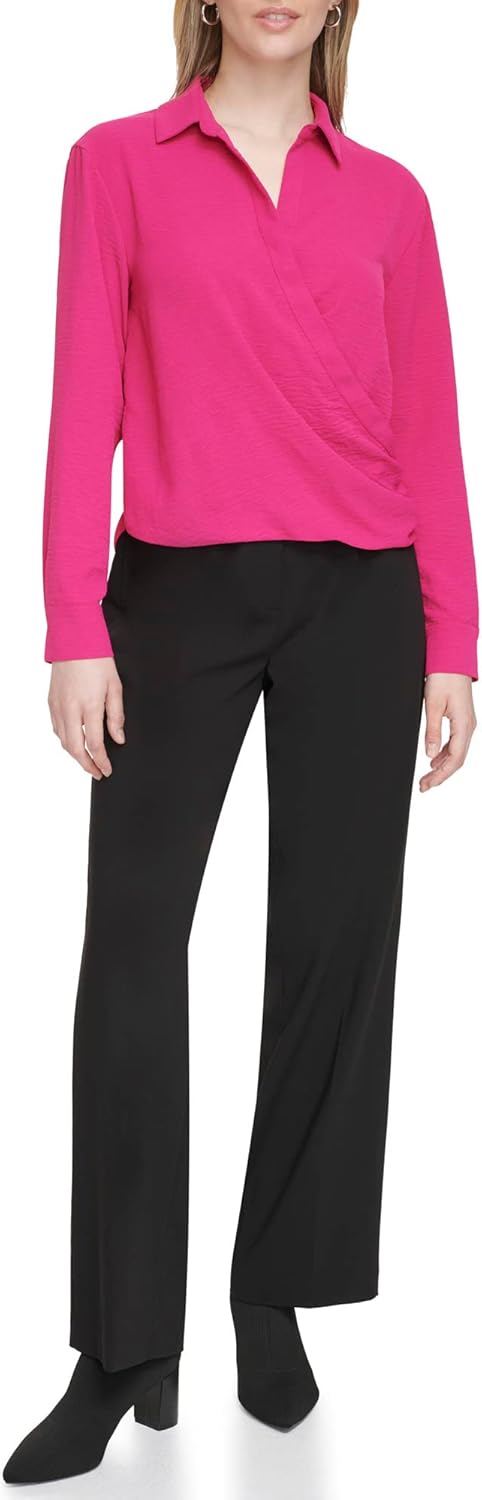 Женская блузка Calvin Klein с длинным рукавом и имитацией запаха, Cerise
Женская блузка Calvin Klein с длинным рукавом и имитацией запаха, Cerise