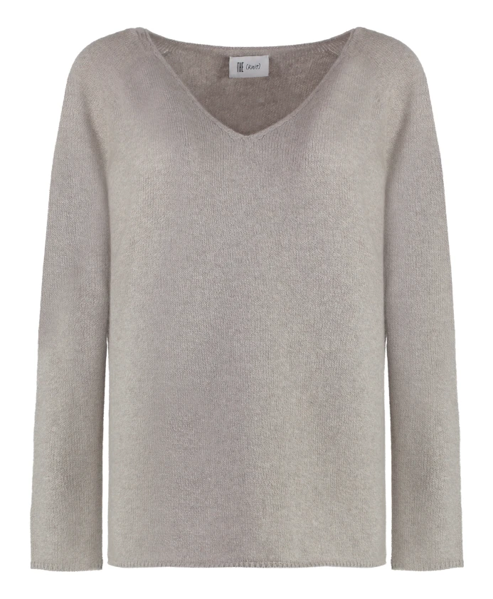 Пуловер с V-образным вырезом The (Alphabet), серый
Пуловер с V-образным вырезом The (Alphabet), серый