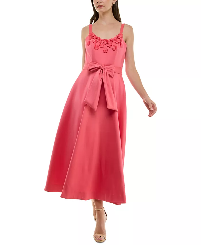 Женское платье миди с цветочной отделкой и бантом на талии Taylor, оранжевый
Женское платье миди с цветочной отделкой и бантом на талии Taylor, оранжевый