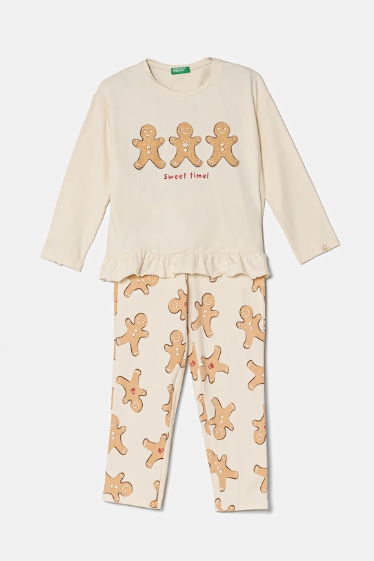 Пижама United Colors Of Benetton, бежевый
Пижама United Colors Of Benetton, бежевый