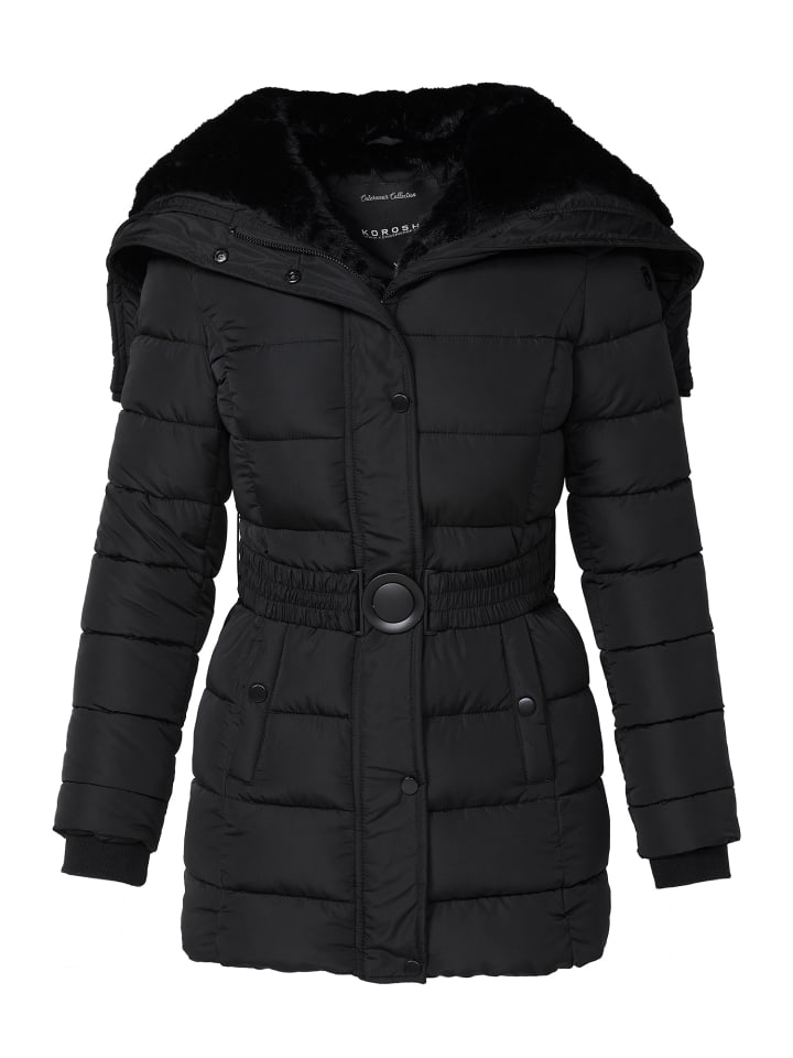 Женская утепленная куртка с капюшоном ЧЕРНОГО цвета KOROSHI
Женская утепленная куртка с капюшоном ЧЕРНОГО цвета KOROSHI