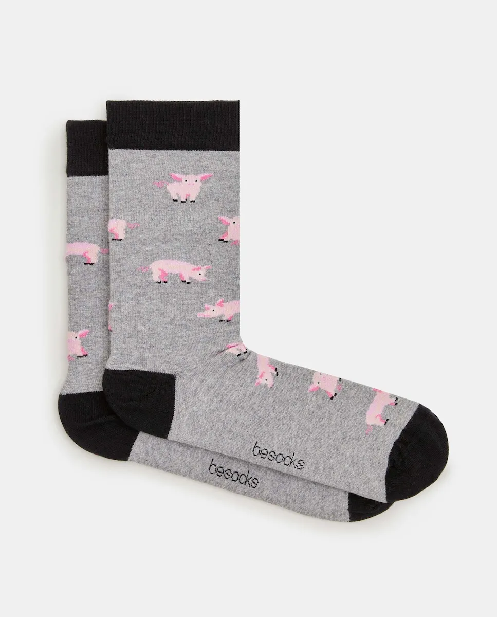 Высокие унисекс носки из органического хлопка Besocks, серый/черный
Высокие унисекс носки из органического хлопка Besocks, серый/черный