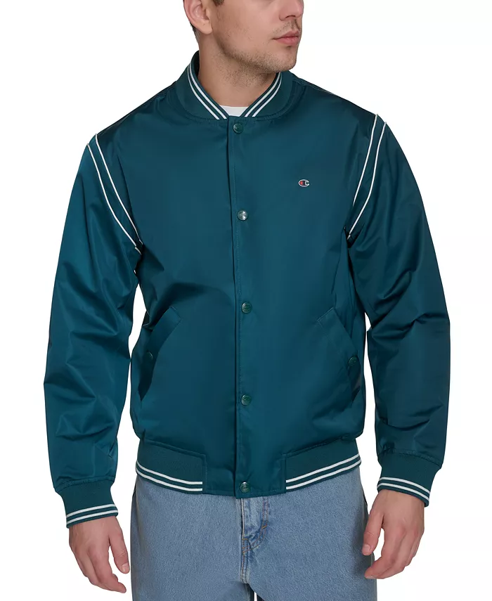 Мужская бомбер в полоску Varsity Champion, зеленый
Мужская бомбер в полоску Varsity Champion, зеленый