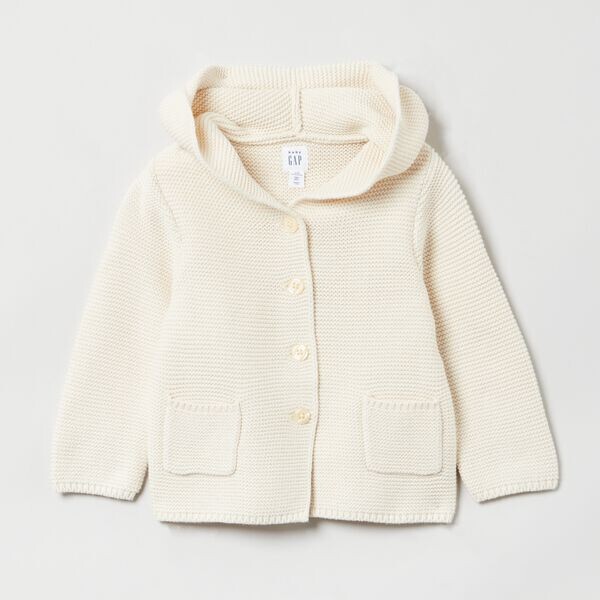 Вязаный кардиган с капюшоном для новорожденного Gap, белый
Вязаный кардиган с капюшоном для новорожденного Gap, белый