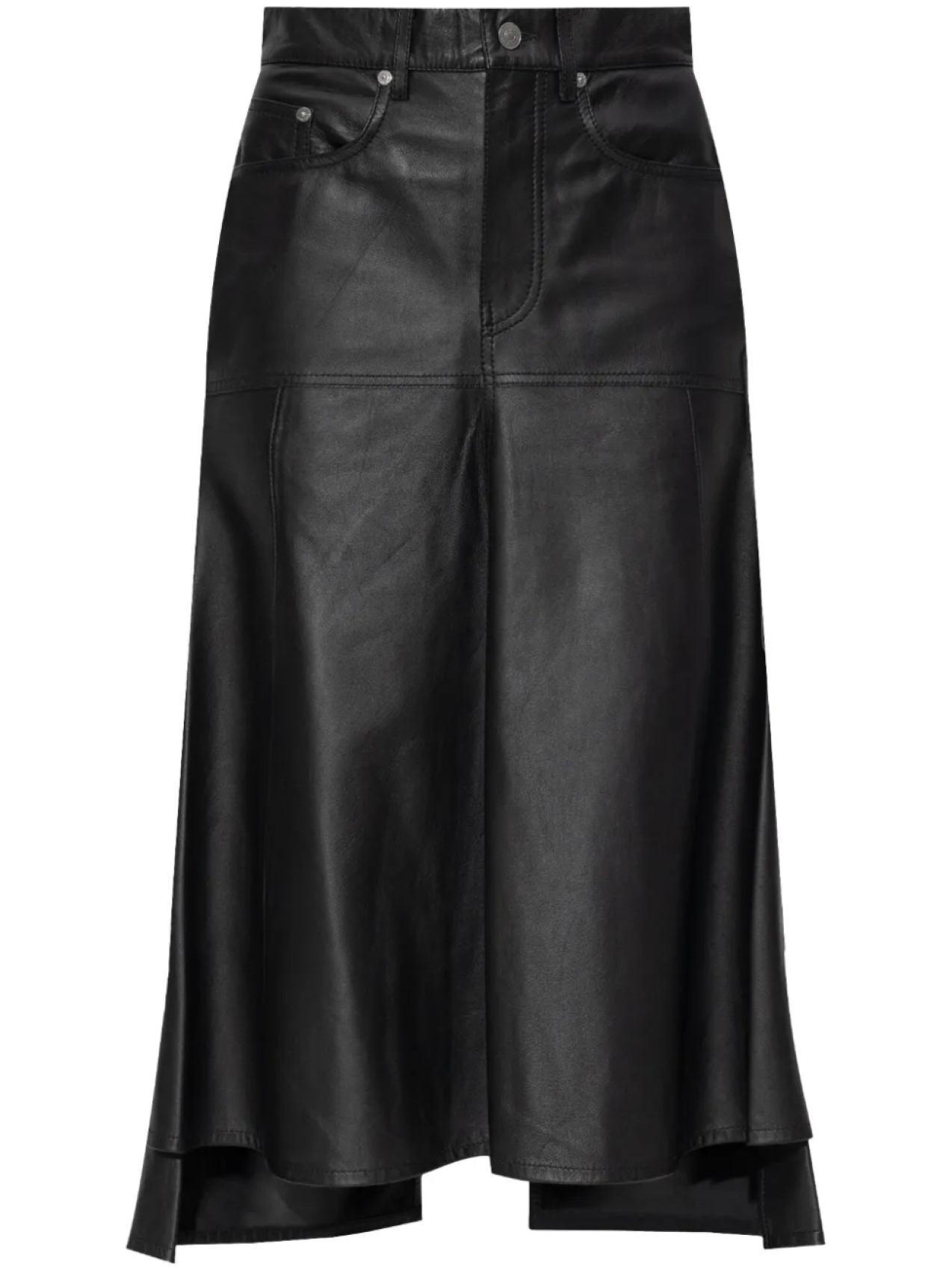 Юбка миди из кожи со вставками от Victoria Beckham, черный
Юбка миди из кожи со вставками от Victoria Beckham, черный