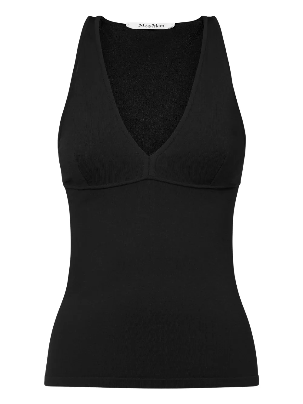 Топ с V-образным вырезом MAX MARA, черный
Топ с V-образным вырезом MAX MARA, черный