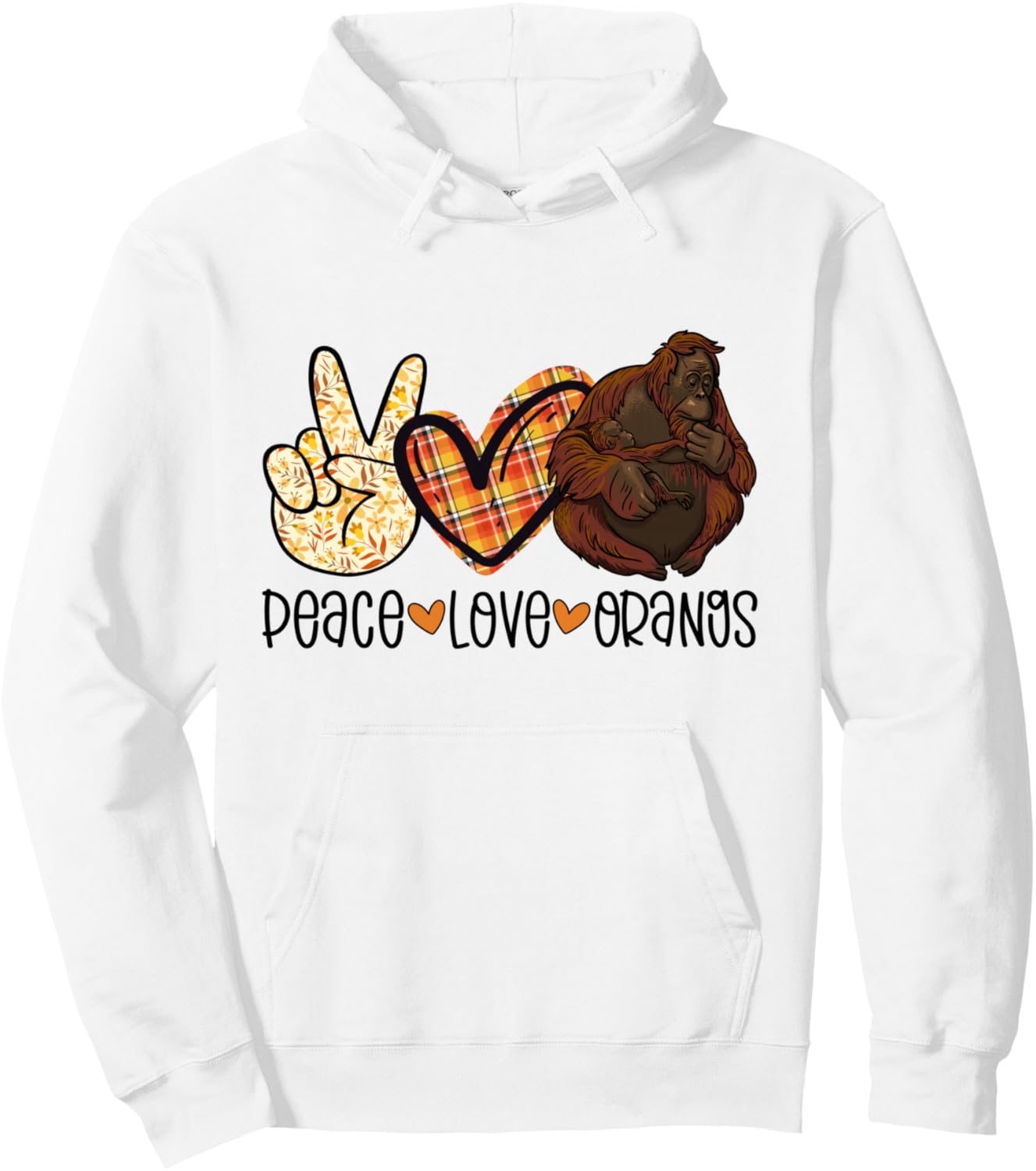 Мир, любовь, орангутаны. Подарок для любителей обезьян, гуманных активистов. Толстовка, серая Funny Peace Love Designs
Мир, любовь, орангутаны. Подарок для любителей обезьян, гуманных активистов. Толстовка, серая Funny Peace Love Designs