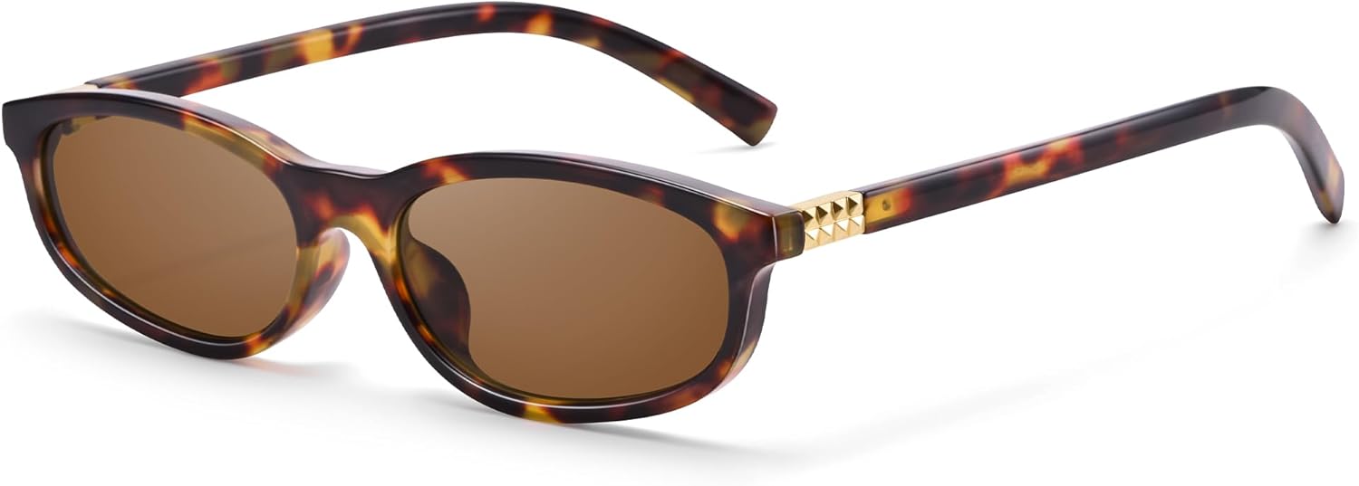 Солнцезащитные очки Hycredi Retro «кошачий глаз» для женщин — модные маленькие овальные очки — узкие прямоугольные солнцезащитные очки в стиле Y2k 90-х, Tortoise/Brown
Солнцезащитные очки Hycredi Retro «кошачий глаз» для женщин — модные маленькие овальные очки — узкие прямоугольные солнцезащитные очки в стиле Y2k 90-х, Tortoise/Brown