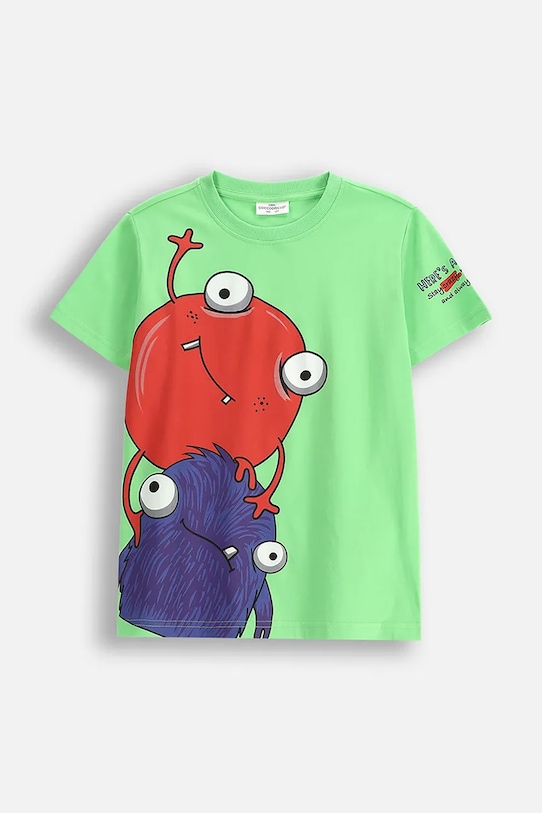 Детская хлопковая футболка Coccodrillo, зеленый
Детская хлопковая футболка Coccodrillo, зеленый