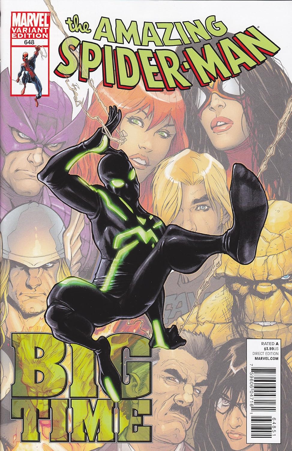 AMAZING SPIDER-MAN #648 - BIG TIME PART ONE - NEW COSTUME VARIANT EDITION (MARVEL COMICS)
AMAZING SPIDER-MAN #648 - BIG TIME PART ONE - NEW COSTUME VARIANT EDITION (MARVEL COMICS)