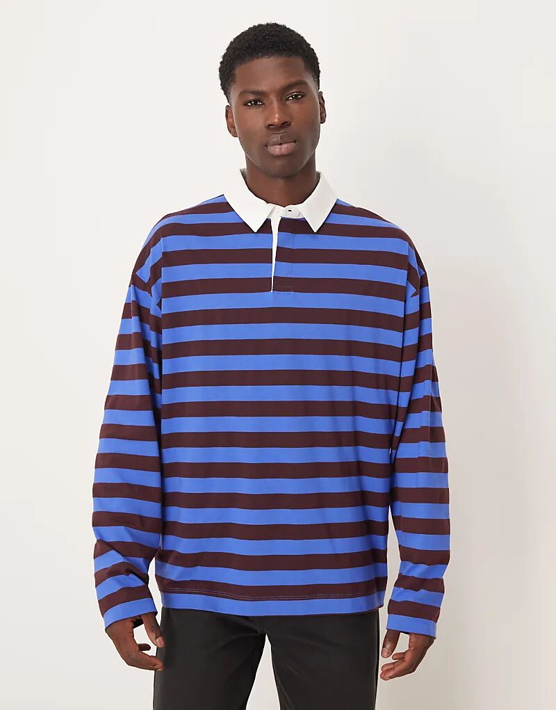 Плотная свободная рубашка-поло для регби с длинными рукавами ASOS DESIGN в сине-коричневую полоску, Коричневый, Плотная свободная рубашка-поло для регби с длинными рукавами ASOS DESIGN в сине-коричневую полоску
Плотная свободная рубашка-поло для регби с длинными рукавами ASOS DESIGN в сине-коричневую полоску, Коричневый, Плотная свободная рубашка-поло для регби с длинными рукавами ASOS DESIGN в сине-коричневую полоску