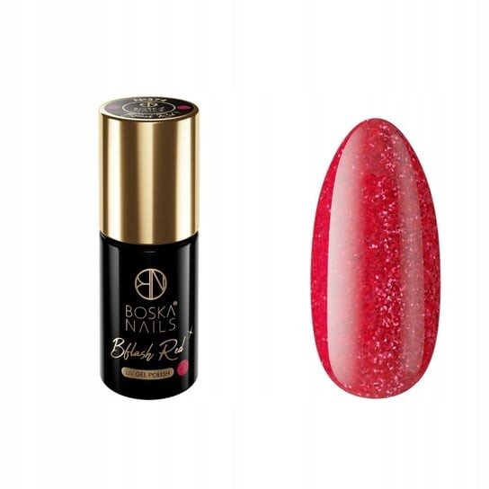 Гибридный лак для ногтей с блестками, 374 Bflash Red, 6 мл Boska Nails 
Гибридный лак для ногтей с блестками, 374 Bflash Red, 6 мл Boska Nails