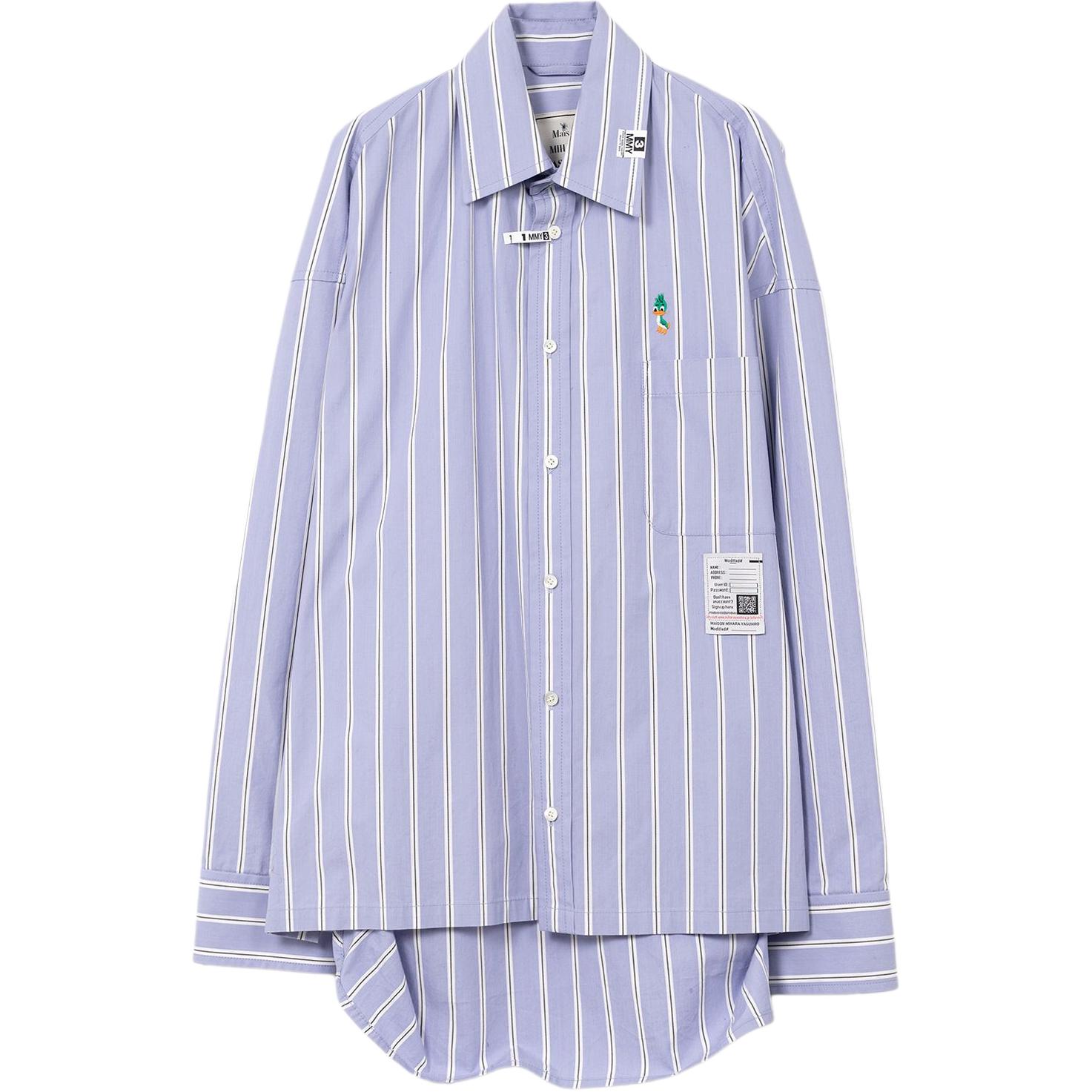 Рубашка Leon с вышивкой в полоску Maison Mihara Yasuhiro, синий
Рубашка Leon с вышивкой в полоску Maison Mihara Yasuhiro, синий