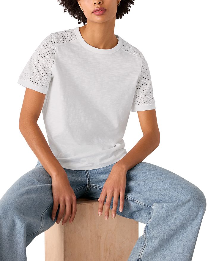 Футболка с вышивкой на рукавах Whistles, белый
Футболка с вышивкой на рукавах Whistles, белый