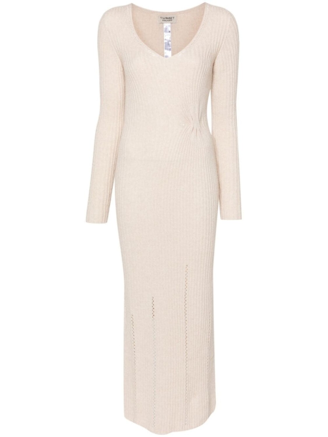 TWINSET макси-платье из трикотажного полотна с защипами, нейтральный цвет
TWINSET макси-платье из трикотажного полотна с защипами, нейтральный цвет