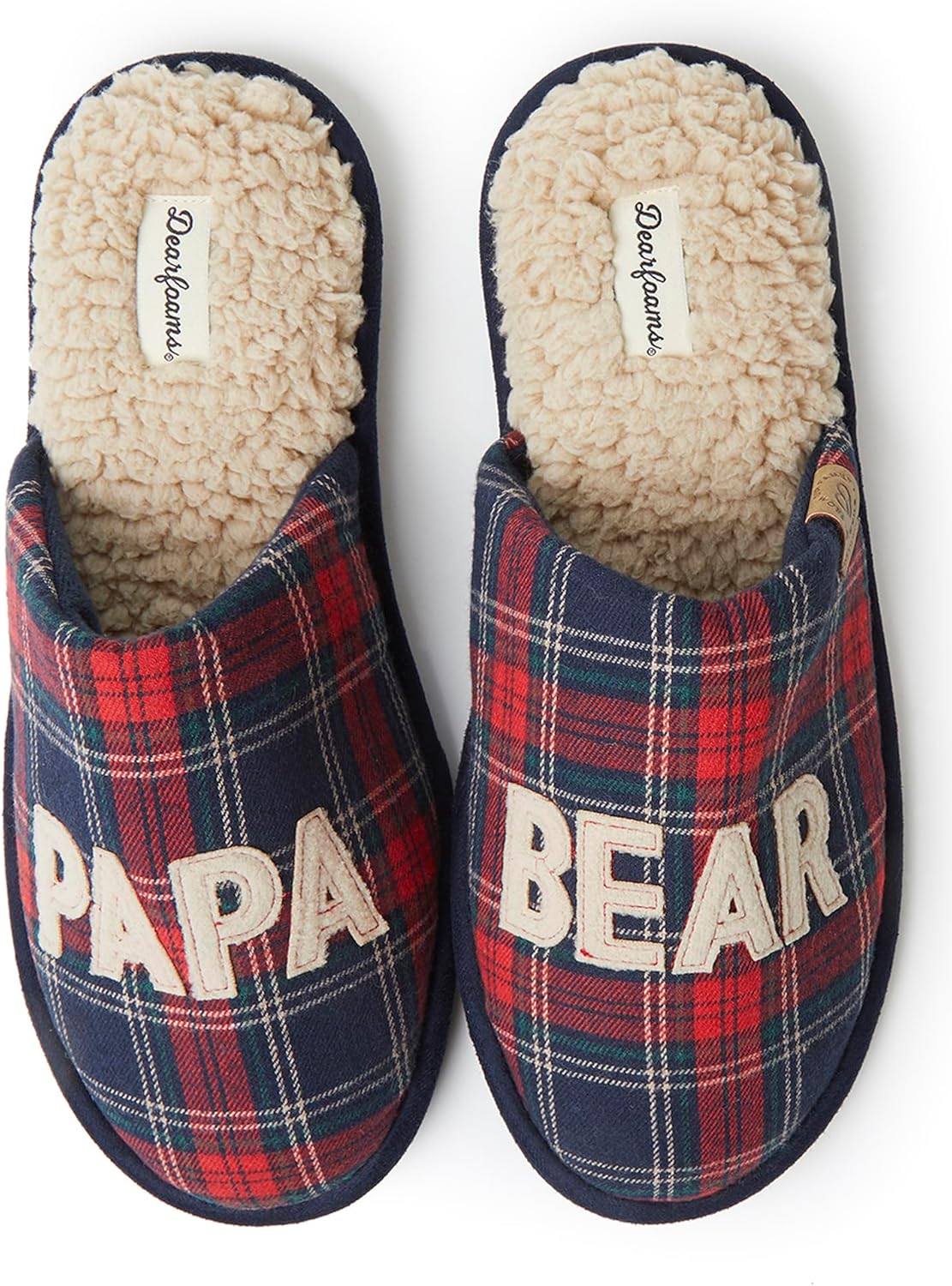 Мужские тапочки Dearfoams Matching Family Holiday Papa Bear с вышивкой, отделка шерпой, модель Moc Toe, темно-синий
Мужские тапочки Dearfoams Matching Family Holiday Papa Bear с вышивкой, отделка шерпой, модель Moc Toe, темно-синий