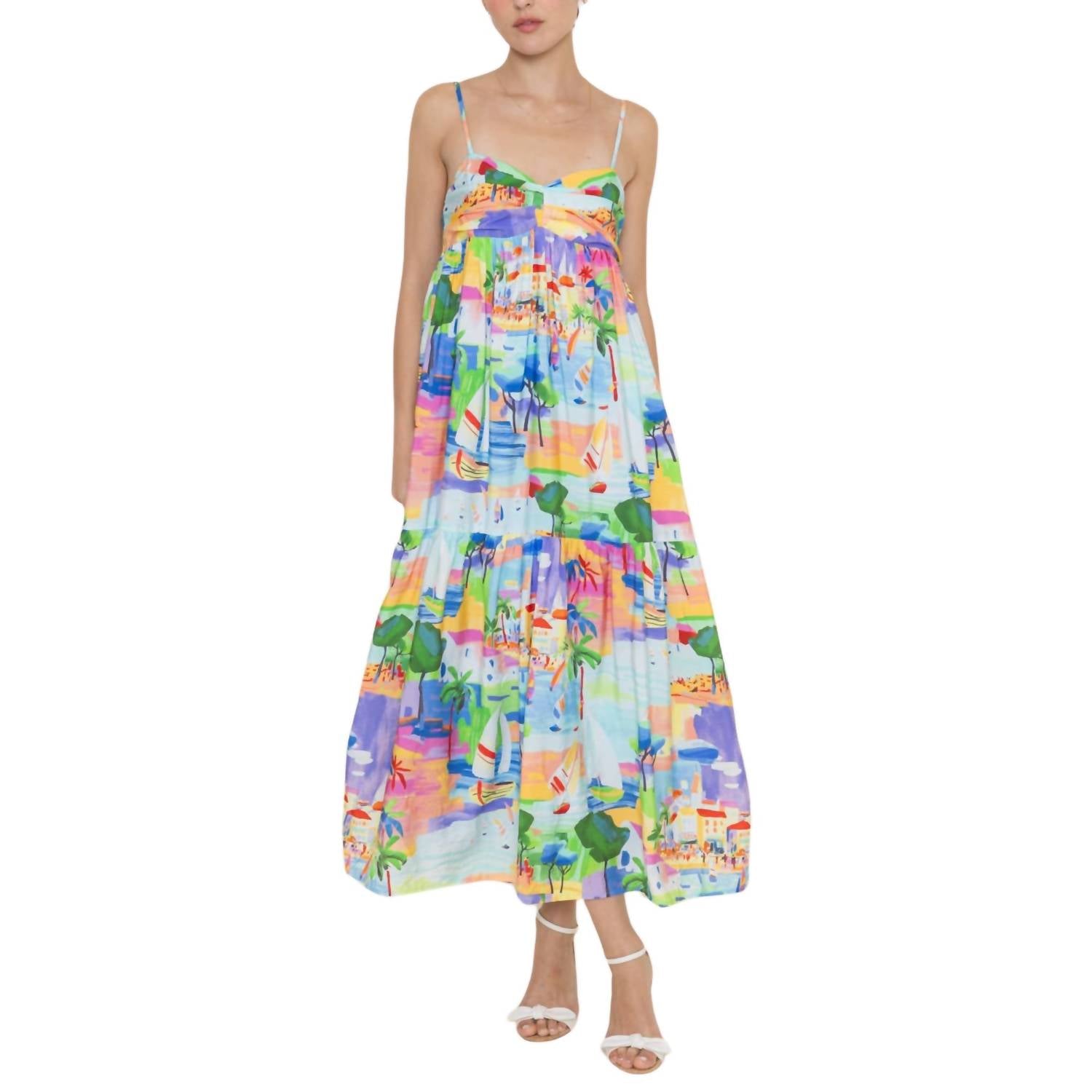 Летнее платье макси в синих тонах с ярусами Fore Collection
Летнее платье макси в синих тонах с ярусами Fore Collection