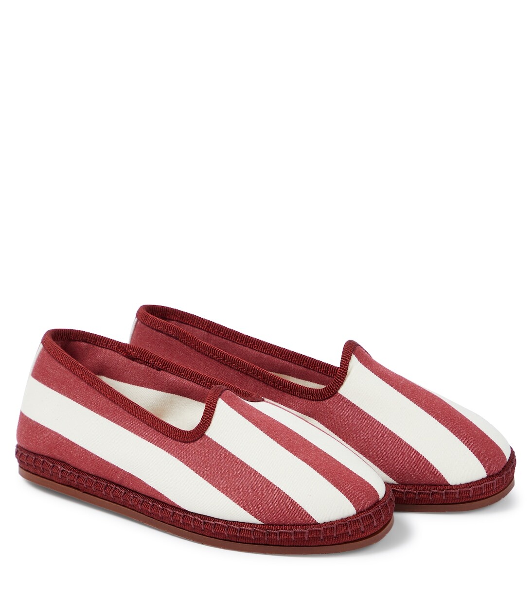 Полосатые холщовые тапочки Loro Piana, мультиколор
Полосатые холщовые тапочки Loro Piana, мультиколор