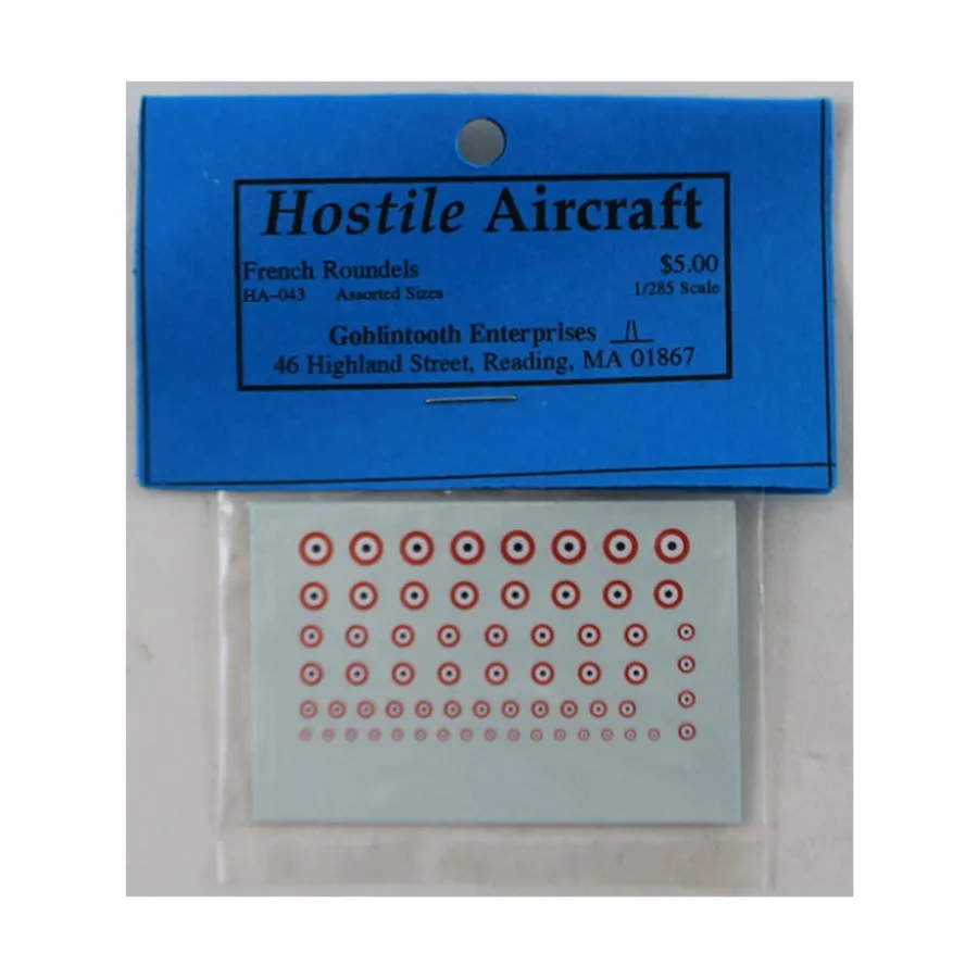 Французские медальоны - ассорти, Hostile Aircraft - Decals (1:285)
Французские медальоны - ассорти, Hostile Aircraft - Decals (1:285)