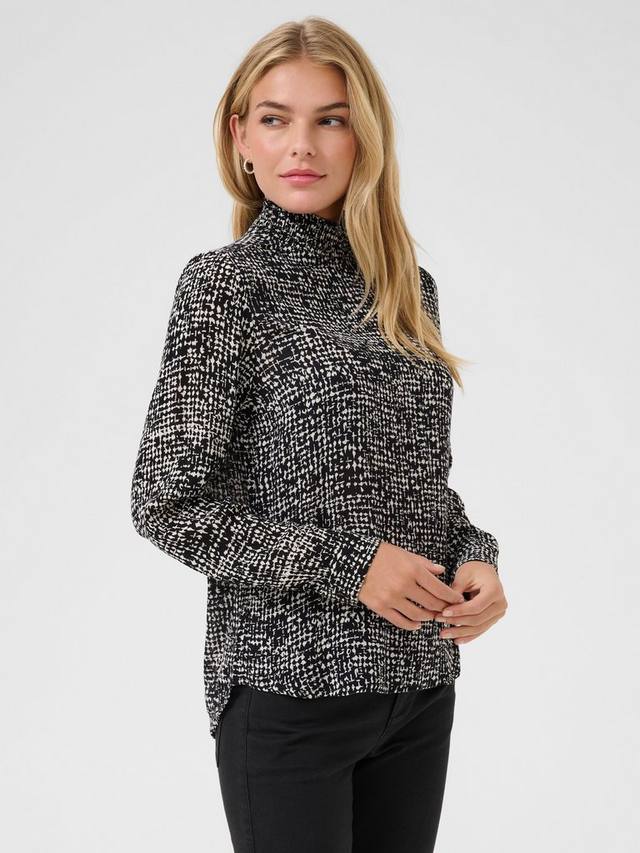 Топ с амбровым принтом и воротником-хомутом KAFFE, Black/Turtledove
Топ с амбровым принтом и воротником-хомутом KAFFE, Black/Turtledove