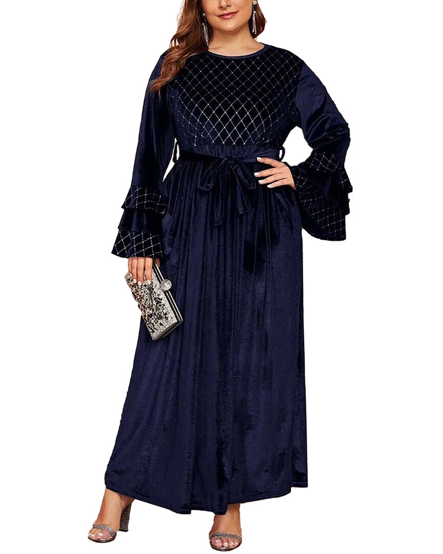 Моника Модное Платье MONICA FASHION, синий 
Моника Модное Платье MONICA FASHION, синий