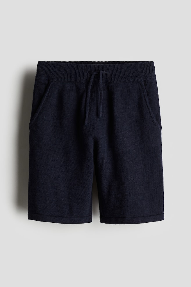 Шорты из тонкого хлопкового трикотажа H&M, синий
Шорты из тонкого хлопкового трикотажа H&M, синий