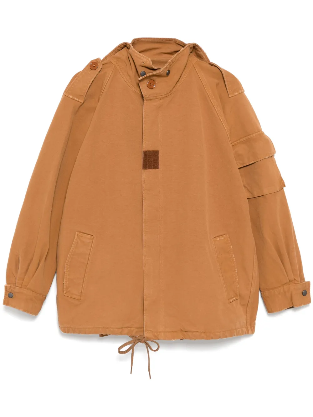 Куртка на молнии MM6 Maison Margiela, коричневый 
Куртка на молнии MM6 Maison Margiela, коричневый