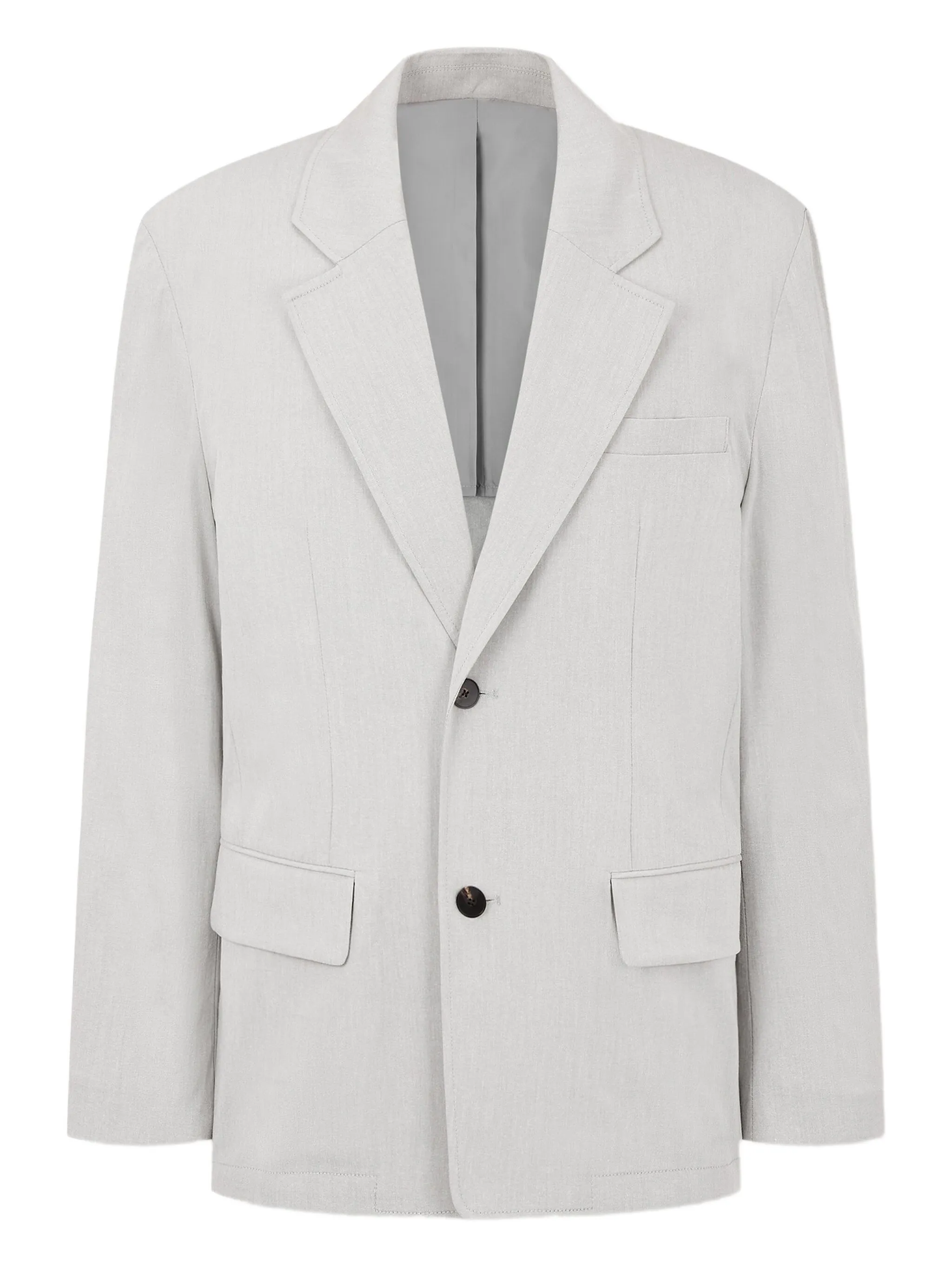 Однобортный пиджак Studio Tomboy, серый
Однобортный пиджак Studio Tomboy, серый