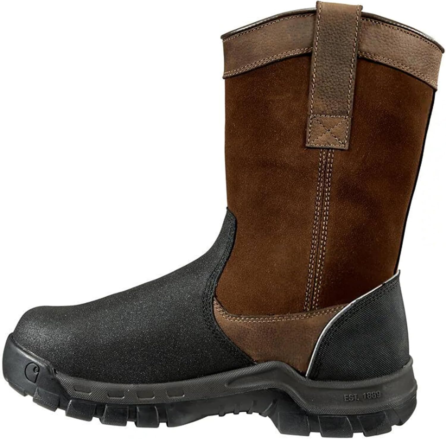 Рабочие ботинки Carhartt Men's CMF1721 Rugged Flex 11" Waterproof Composite Toe Wellington с металлической защитой, Brown Oil Tan/Black Coated
Рабочие ботинки Carhartt Men's CMF1721 Rugged Flex 11" Waterproof Composite Toe Wellington с металлической защитой, Brown Oil Tan/Black Coated