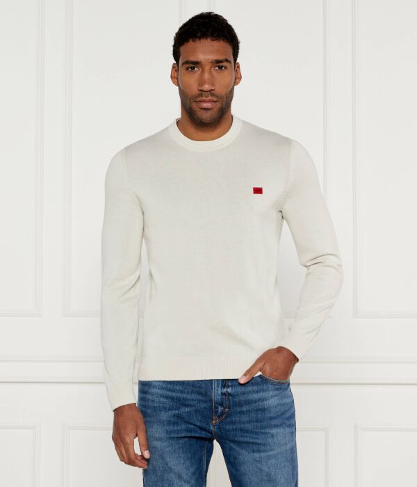 Свитер Сан Кассий Regular fit Hugo, экрю 
Свитер Сан Кассий Regular fit Hugo, экрю