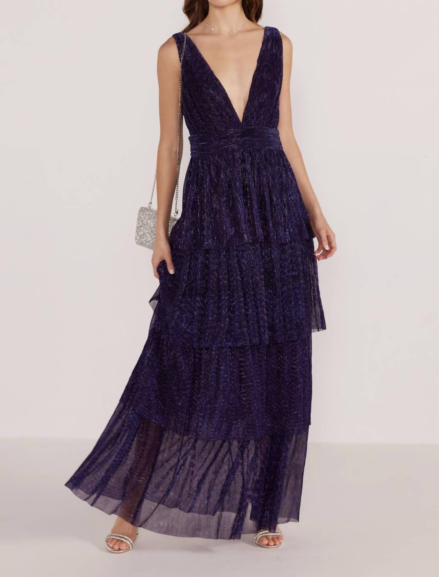 Платье Enya Lurex плиссе миди с блестками в фиолетовом цвете MINKPINK
Платье Enya Lurex плиссе миди с блестками в фиолетовом цвете MINKPINK