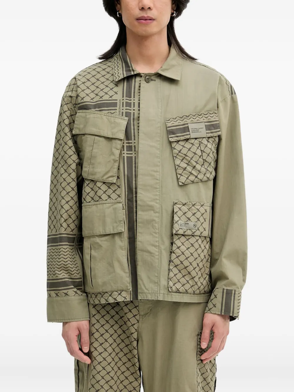 Куртка с узором Neighborhood, зеленый
Куртка с узором Neighborhood, зеленый