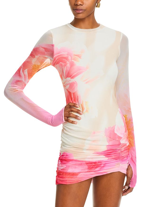 Мини-платье Mirza с принтом и сборками AFRM, розовый
Мини-платье Mirza с принтом и сборками AFRM, розовый