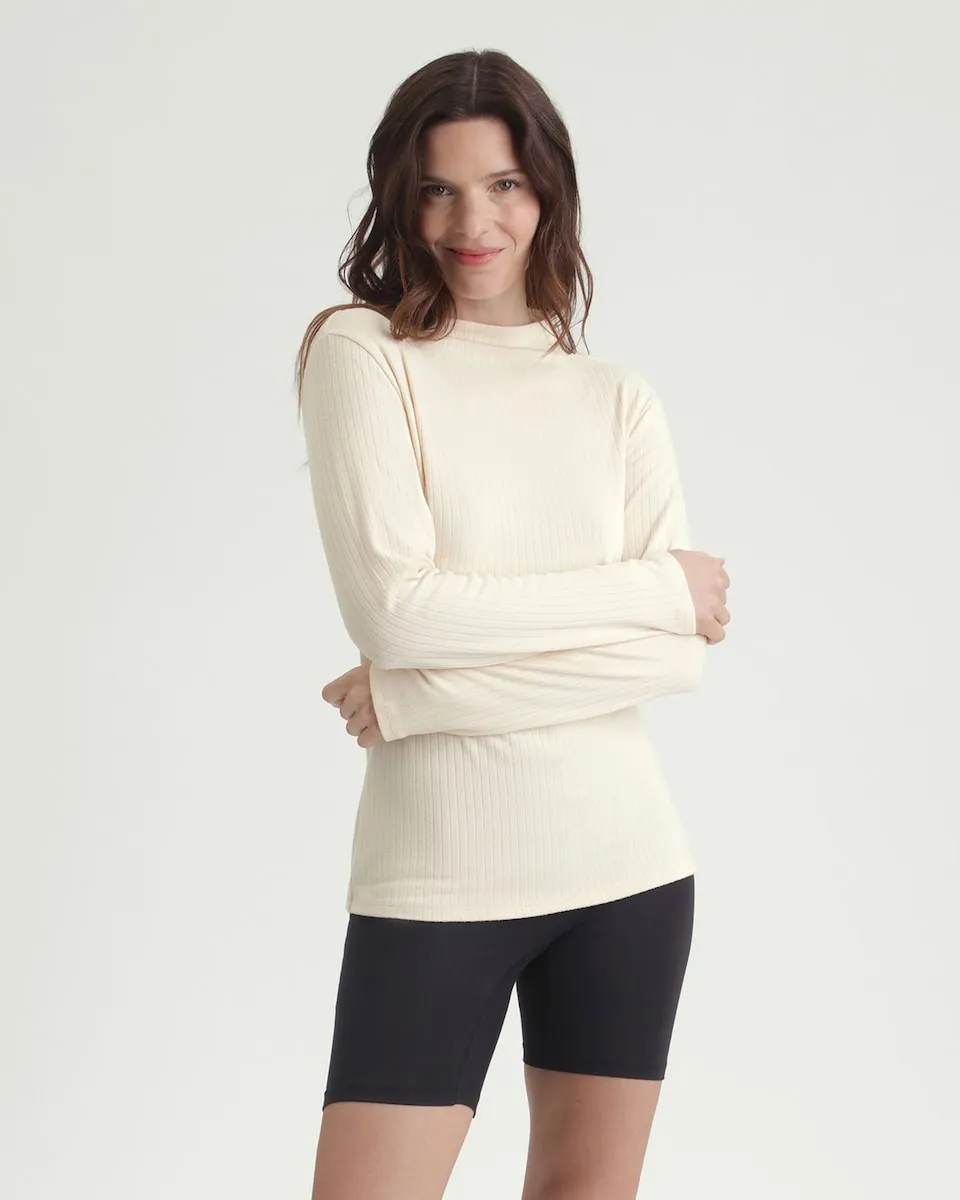 Термокофта с длинным рукавом в рубчик Dim, бежевый
Термокофта с длинным рукавом в рубчик Dim, бежевый