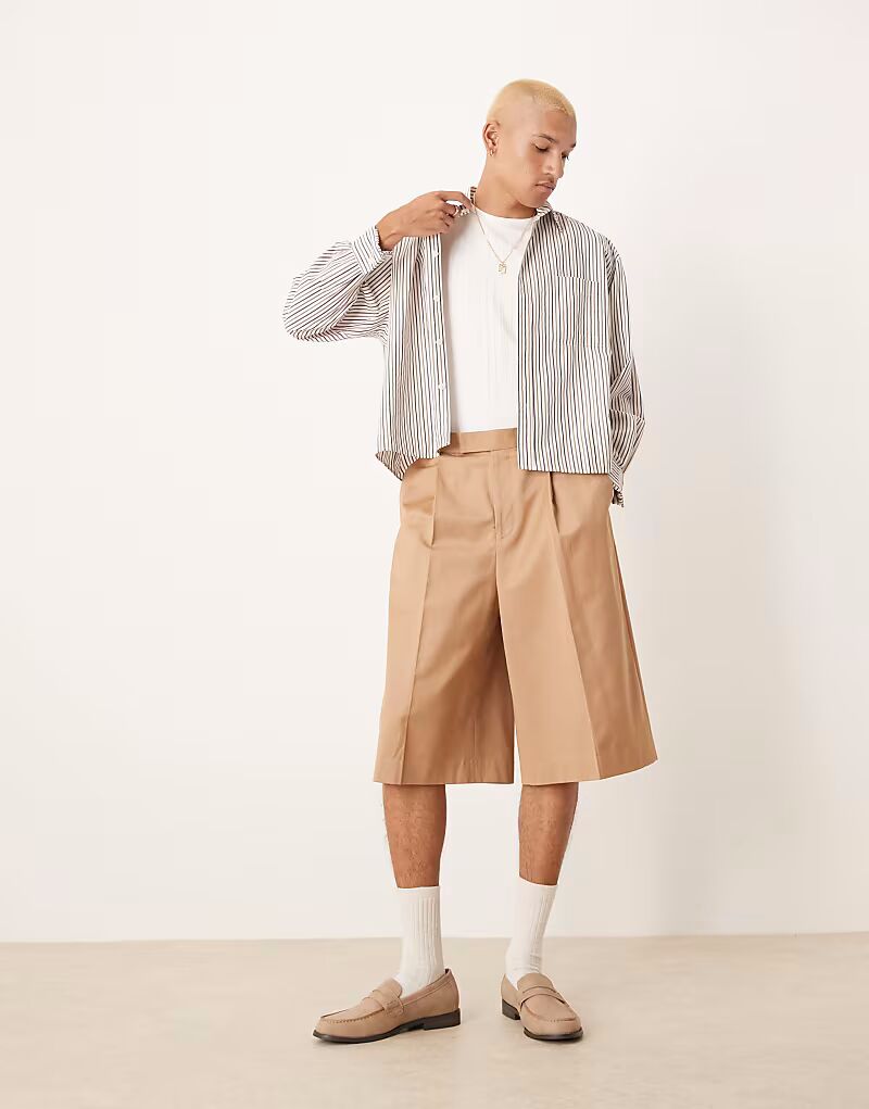 Элегантные свободные шорты-бермуды ASOS DESIGN в каменном цвете
Элегантные свободные шорты-бермуды ASOS DESIGN в каменном цвете