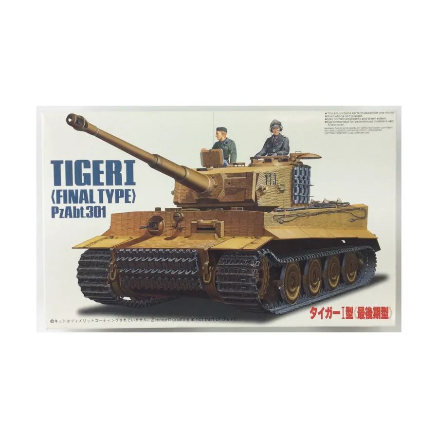 Tiger I Final Type PzAbt.301, Fujimi Models - WWII (1:76)
Tiger I Final Type PzAbt.301, Fujimi Models - WWII (1:76)