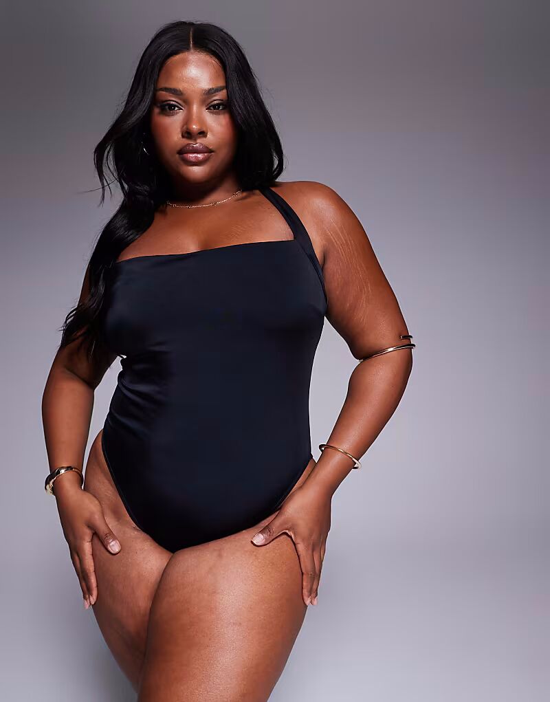 Купальник-халтер с завязками на шее ASOS DESIGN Curve Revenge черного цвета ASOS Curve 
Купальник-халтер с завязками на шее ASOS DESIGN Curve Revenge черного цвета ASOS Curve