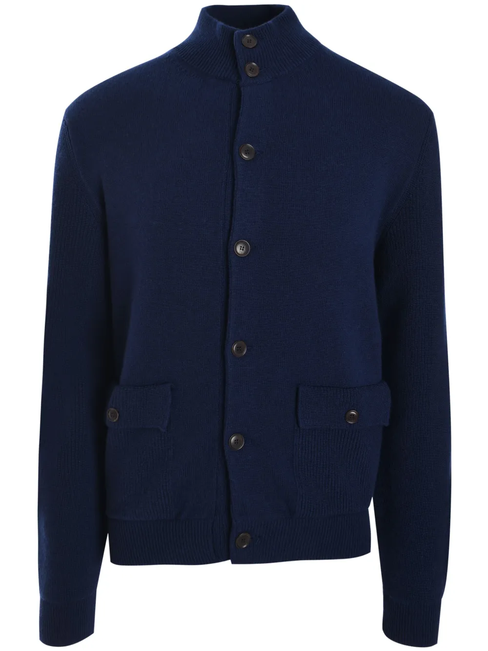 Кардиган с воротником-стойкой Luciano Barbera, синий
Кардиган с воротником-стойкой Luciano Barbera, синий