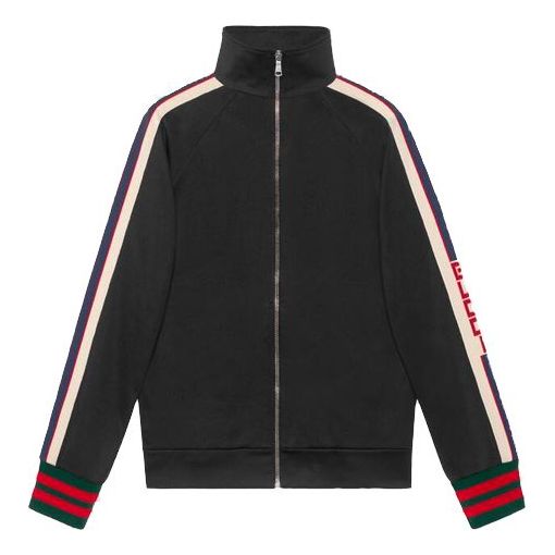 Куртка technical jersey track jacket stripe zipper classic black Gucci, черный
Куртка technical jersey track jacket stripe zipper classic black Gucci, черный